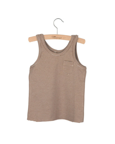 Tank top Lily - brown/white striped