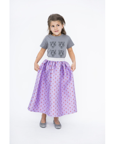 Lilac hearts skirt