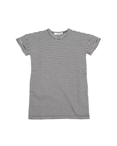 Tee dress B/W striped