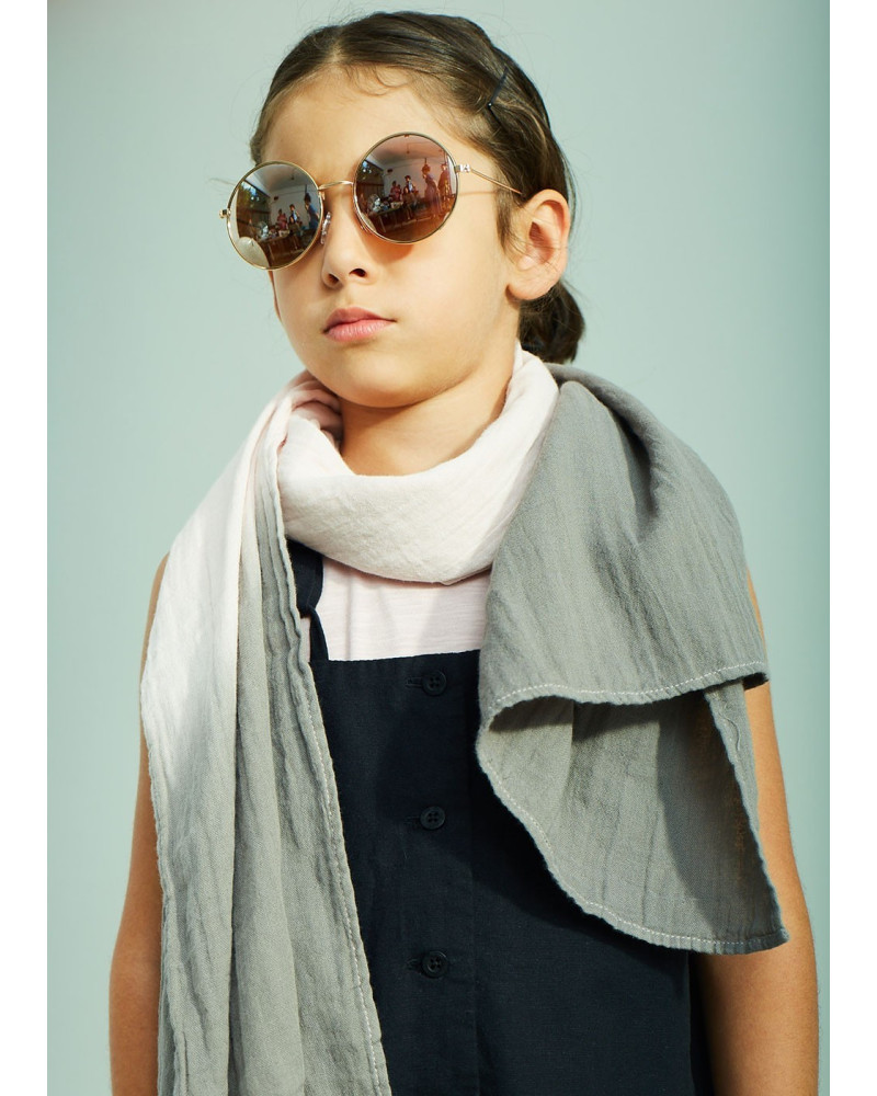 Pink watercolor summer scarf