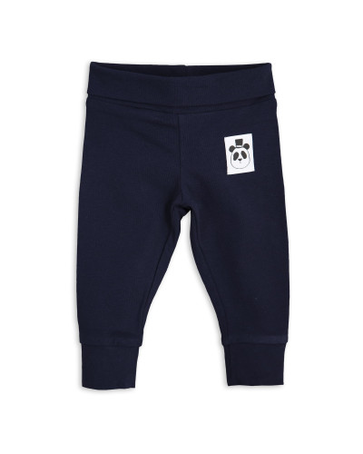 Basic newborn leggings - navy