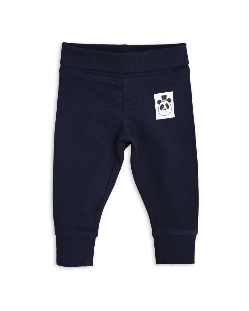 Basic newborn leggings - navy