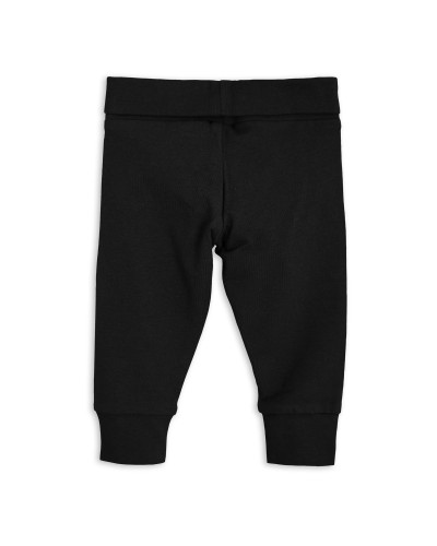 Basic newborn leggings - black