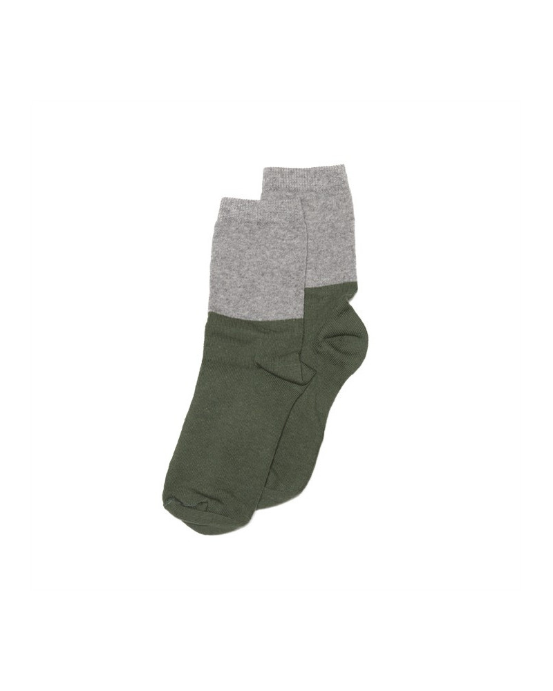 Socks- grey/duck green