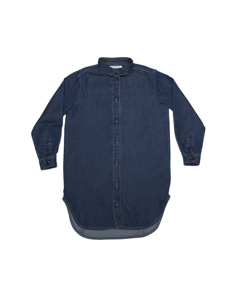 Long sleeved shirt denim dress