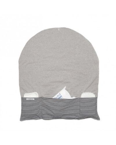 Changing mat - black/white stripes