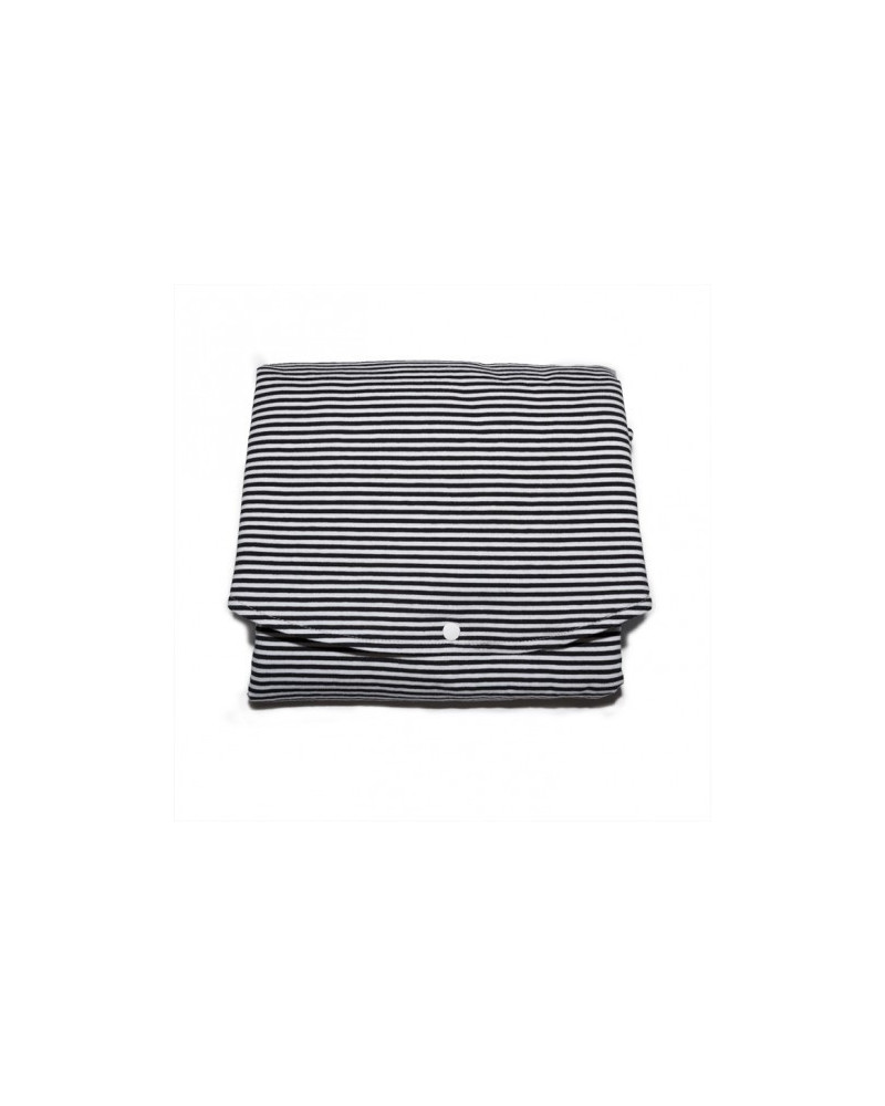 Changing mat - black/white stripes