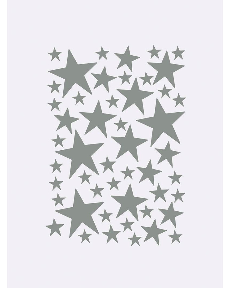 Mini Stars Wallsticker - grey