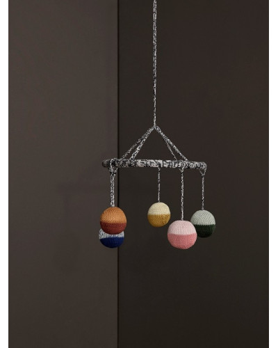 Ball Knitted Hanging Mobile