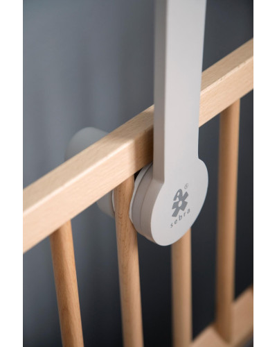 Wooden mobile holder, grey